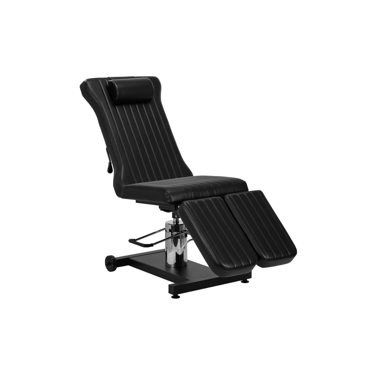 Tattoo Stuhl Pro Ink 611 H | Hydraulische Höhenverstellung | schwarz | Geteilte Beinablage