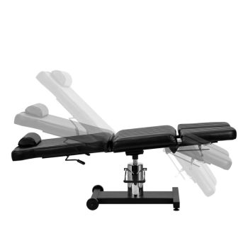 Tattoo Stuhl Pro Ink 611 H | Hydraulische Höhenverstellung | schwarz | Geteilte Beinablage