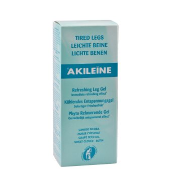 Akileine Aktiv Gel I Gegen schwere Beine & Schwellungen I Mit Ginkgo & Menthol I 150 ml