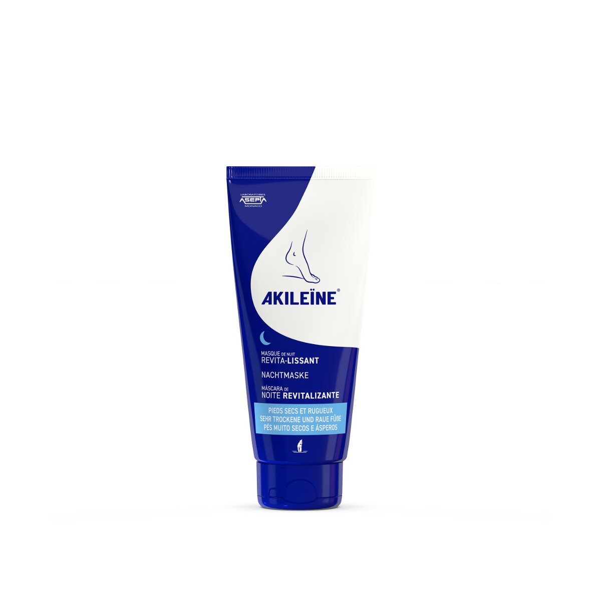 Akileine Nachtmaske Füße I Revitalisierend & regenerierend I Mit Sheabutter & Jojoba I 100 ml