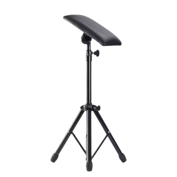 Tattoo armrest | Black | Height adjustable | 28 cm width