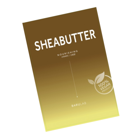 Vegane Tuchmaske mit Sheabutter für trockene Haut....