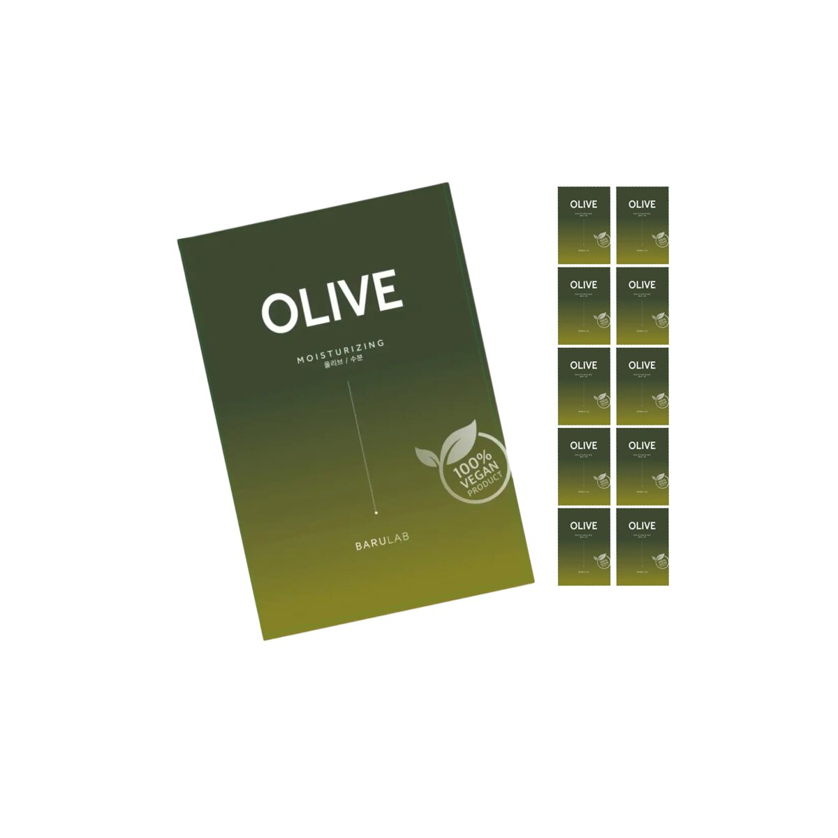 Barulab Olive Tuchmaske (vegan)