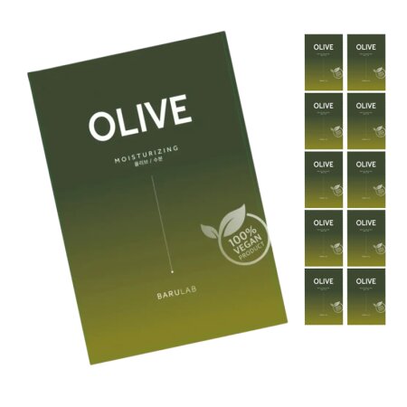 Vegane Tuchmaske mit Olivenextrakt für intensive...