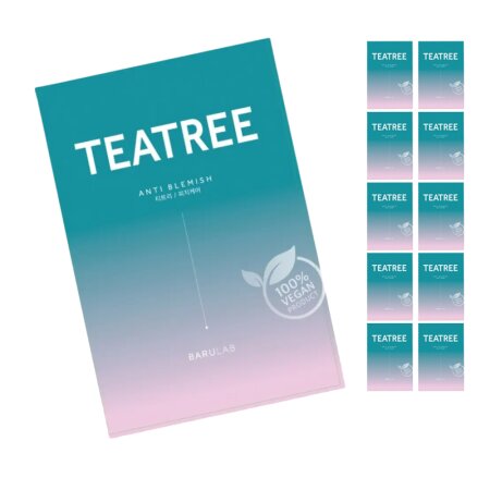 Vegane Tuchmaske mit Teebaumextrakt – reguliert...