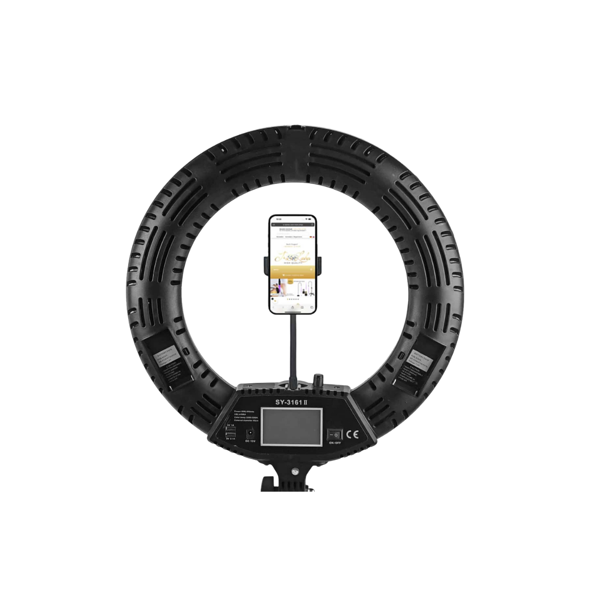LED Ringleuchte 18 Zoll I 96W, 9200 Lumen I Für Kosmetik & Content Creation