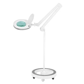 LED-Lupenlampe mit 5D-Linse, 60 LEDs & Rollstativ – ideal für Kosmetikstudios. Jetzt bei BEAUTEK entdecken!