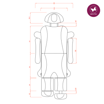 BEAUTEK Pedicure Chair 479 E-5 | Gray | Seat Heating | Handheld Remote Control