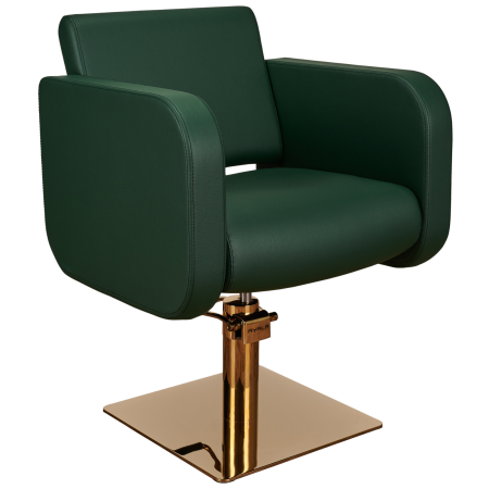 Friseurstuhl Globe I Voll gepolstert & extra breit I Chrom, Schwarz oder Gold Basis