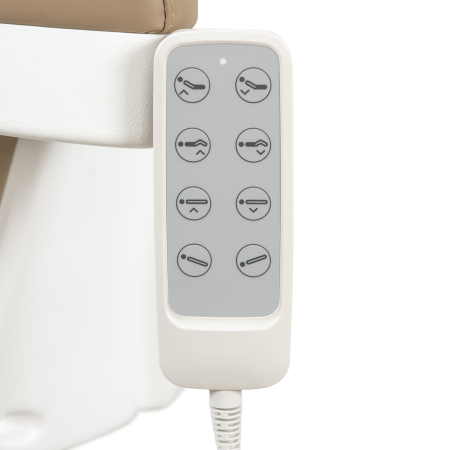 Kosmetikliege 436 CLEAR E-4 I mit Heizung I Vollelektrisch verstellbar I Beige