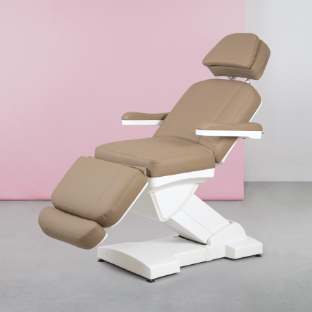 Kosmetikliege 436 CLEAR E-4 I mit Heizung I Vollelektrisch verstellbar I Beige