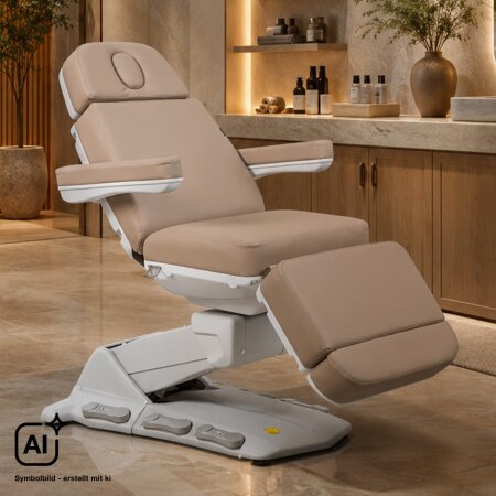 Kosmetikliege 435 PLUS E-4 I mit Heizung I mit Fußschalter I Beige
