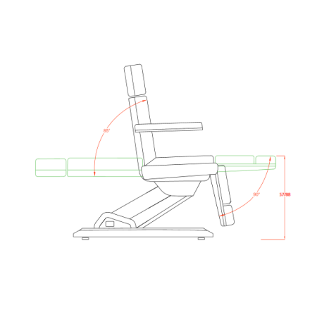 Kosmetikliege 331 SF 4 Motoren mit Heizung I Resetfunktion I Fernbedienung I Ausstellungsstück