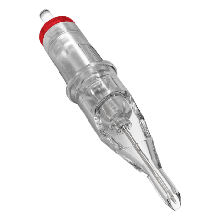 Killer Ink Stellar Round Liner Nadelmodule mit Sicherheitsmembran. Transparentes Polycarbonat-Gehäuse, 20 Stück für präzise Linien.