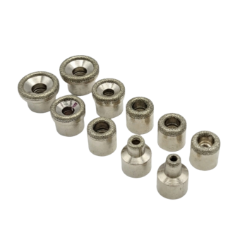 Mikrodermabrasion Aufsätze 9 Stk. I ohne 2 Handstücke mit Regulierbohrung I EG.57.SF, EG.48.SF, EG.53.SF, EG.55.SF.A