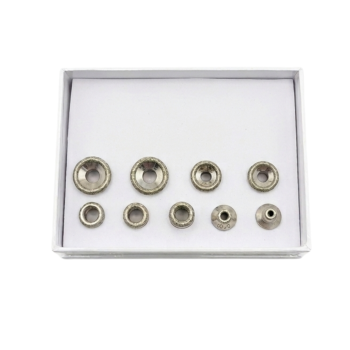 Mikrodermabrasion Aufsätze 9 Stk. I ohne 2 Handstücke mit Regulierbohrung I EG.57.SF, EG.48.SF, EG.53.SF, EG.55.SF.A