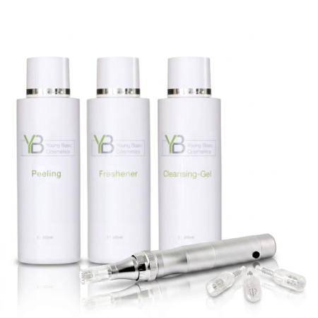 Microneedling Set I Kabelgebundener Pen I Cleansing Gel,...