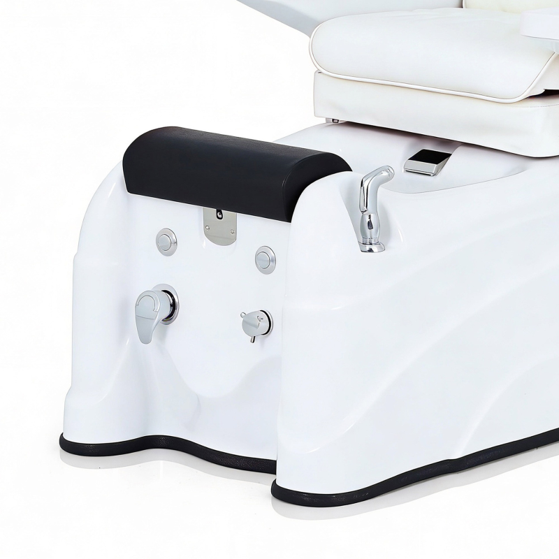 Elektrischer Pedikürestuhl mit 2 Motoren, Shiatsu-Massage & Hydromassage. Perfekt für professionelle Fußpflege & Spa-Anwendungen.