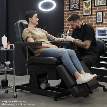 BEAUTEK BLACKWORK INK 333 Tattoostuhl E-1 I Einzelverstellbare Beinablagen I Vorbestelleraktion