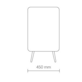 Vismara Wash Cabinet Creo 900/1350 I Push-Pull I Matt White