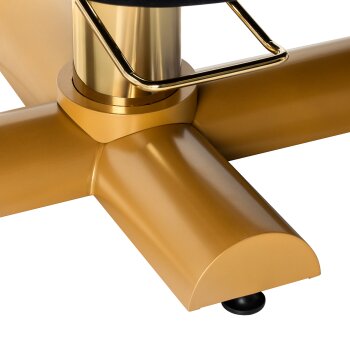 Eyelash couch Sillon Corona black I velour I gold base