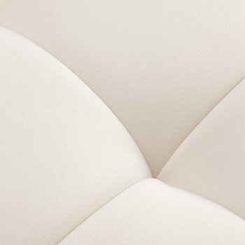 Eyelash couch Sillon Umbra white I velour I gold base